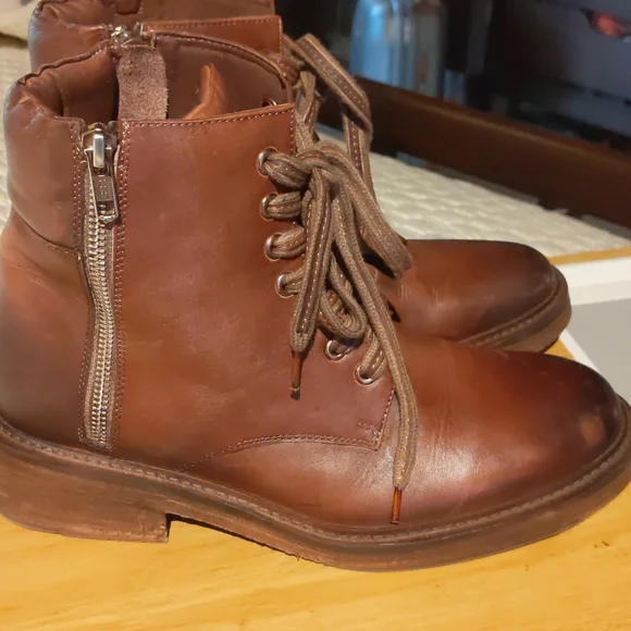 Vintage Foundry Leather Combat Boots - Picture 3 of 7